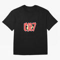 CR7 RED Oversized T-Shirt Follow the Final Road of FIFA World Cup 2026 USA Canada Mexico Spirit, Highlighting England and Germany, Messi and Cristiano Ronaldo, Match Day Excitement, Supporter Culture, Golden Goals and Global Football Passion; Made