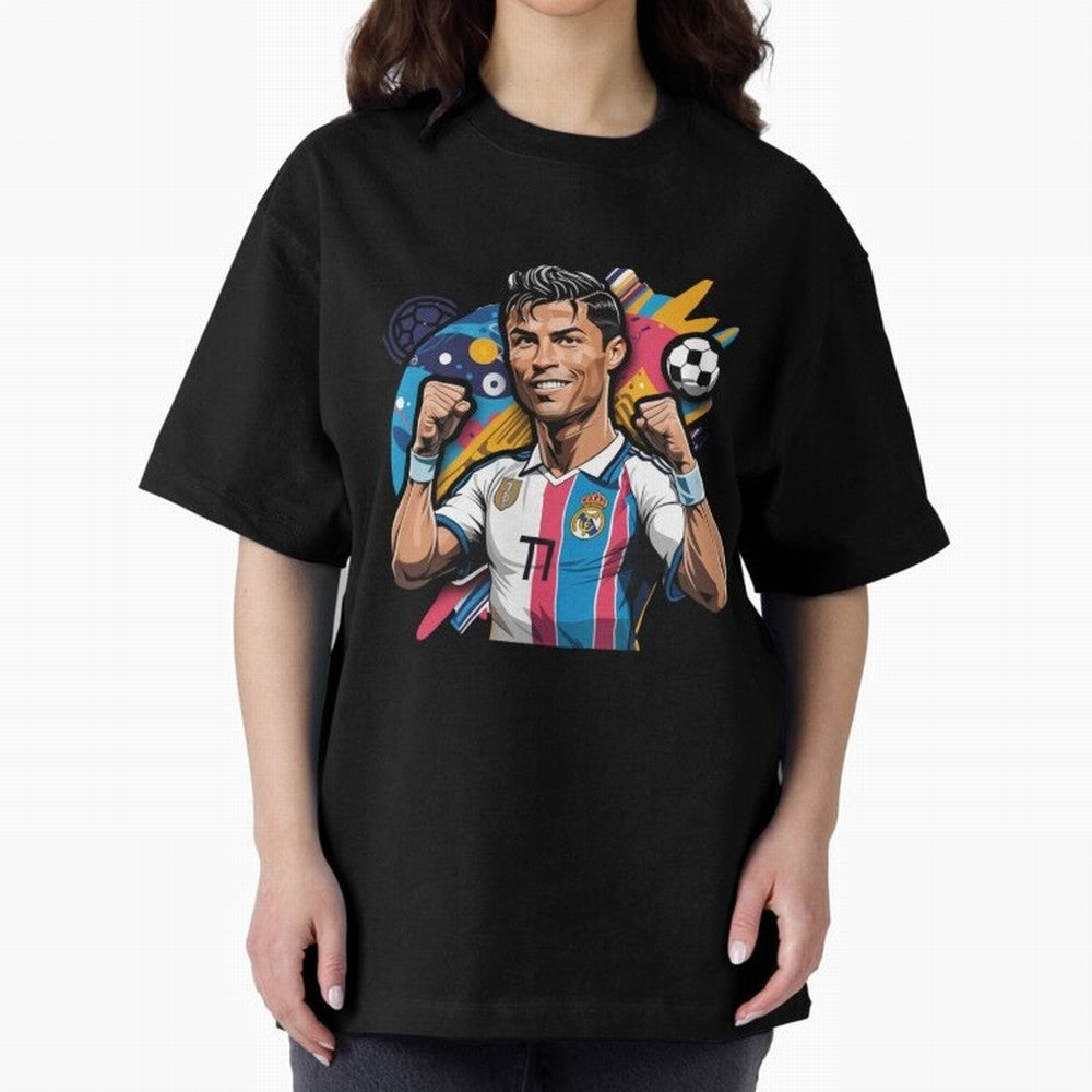 Cristiano Ronaldo cr7 Oversized T-Shirt Make Game Day About FIFA World Cup 2026 Group Stage Driven by Messi, Argentina, France and Brazil Energy, Fan Favorite Moments, National Team Passion, Big Match Drama and Soccer History; Great for Watch