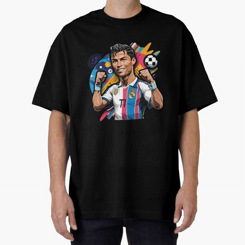 Cristiano Ronaldo cr7 Oversized T-Shirt Make Game Day About FIFA World Cup 2026 Group Stage Driven by Messi, Argentina, France and Brazil Energy, Fan Favorite Moments, National Team Passion, Big Match Drama and Soccer History; Great for Watch