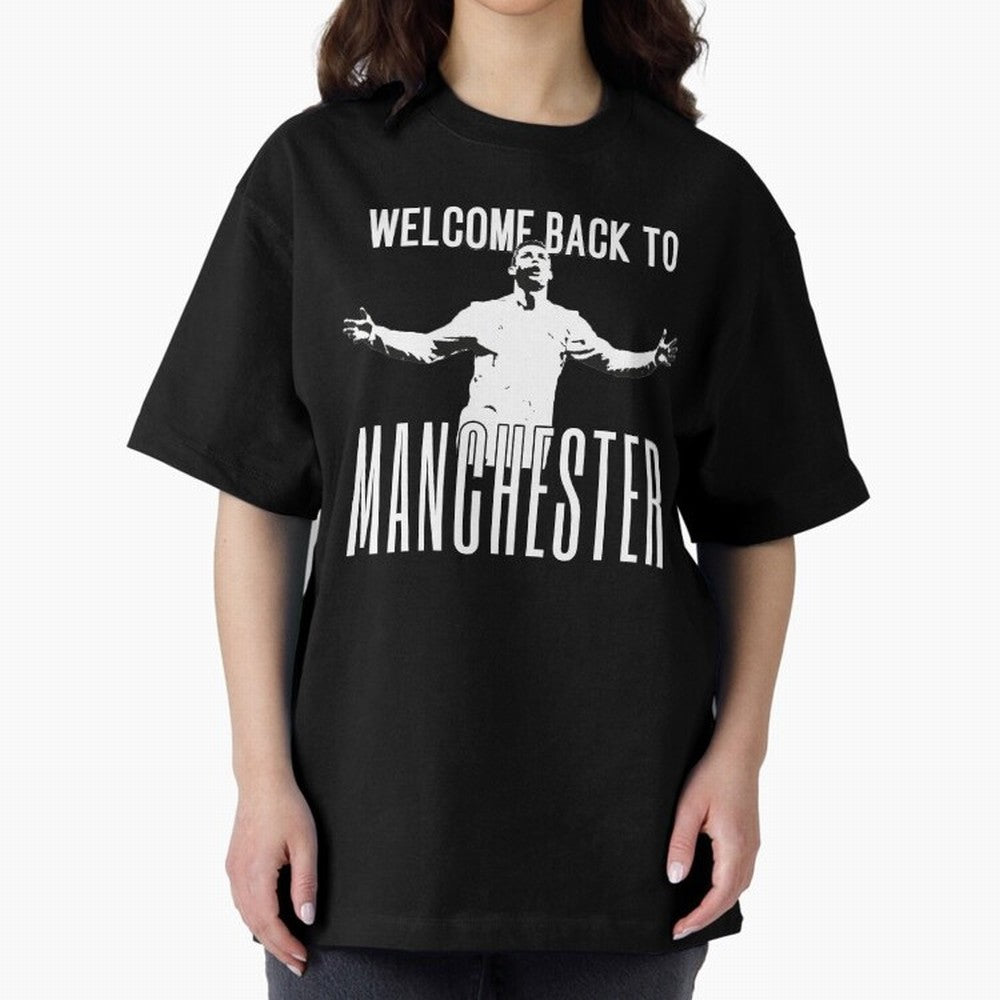 Welcome back to Manchester Ronaldo Oversized T-Shirt Bring a Vintage Feel to the FIFA World Cup 2026 Group Stage Journey through Haaland Highlights, Brazil Pride, Vintage Soccer Flavor, Modern Football Stars, National Flags and Final Night Emotion;