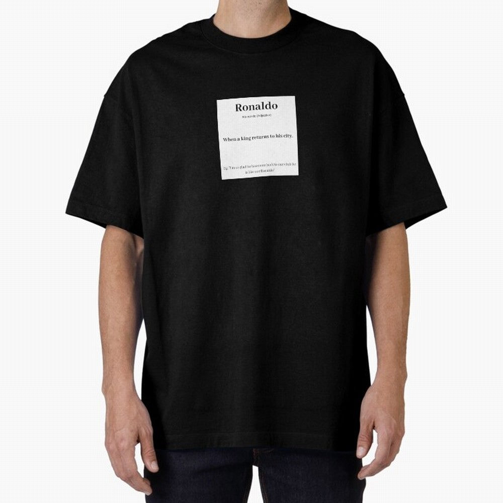 Ronaldo Football Definition - Funny Gift For Football Lovers Sticker Sticker Oversized T-Shirt Bring the FIFA World Cup 2026 Group Stage Journey through CR7 and Messi Highlights, England and Germany Pride, Football Passion, Legendary Performances,