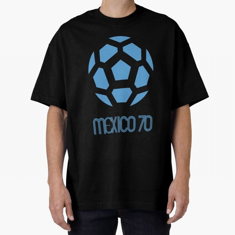 Retro World Cup 70 Logo Oversized T-Shirt Upgrade FIFA World Cup 2026 Made for Mbappe and Neymar, Germany Energy, Stadium Memories, Football Loyalty, International Chants and Championship Tradition; Great for Supporters Who Love Legendary Players,