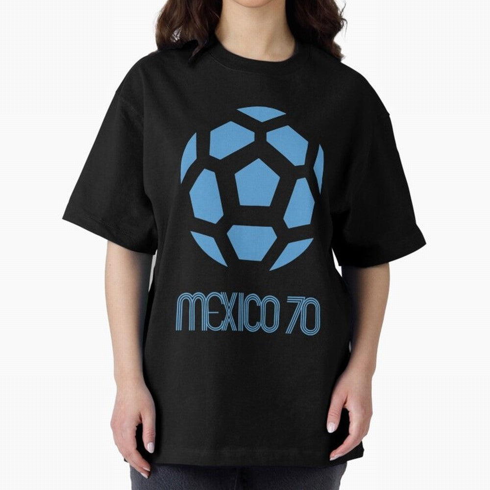 Retro World Cup 70 Logo Oversized T-Shirt Upgrade FIFA World Cup 2026 Made for Mbappe and Neymar, Germany Energy, Stadium Memories, Football Loyalty, International Chants and Championship Tradition; Great for Supporters Who Love Legendary Players,