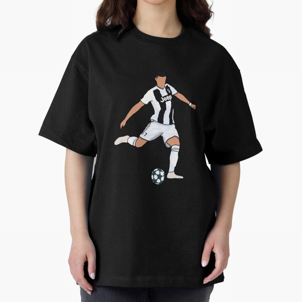Ronaldo Oversized T-Shirt Bring World Football Passion into Global Football Passion for FIFA World Cup 2026, Driven by Messi, CR7 and Mbappe, Portugal, Football Festival Excitement, Trophy Ambitions, Country Rivalries and Star Player Buzz; Perfect