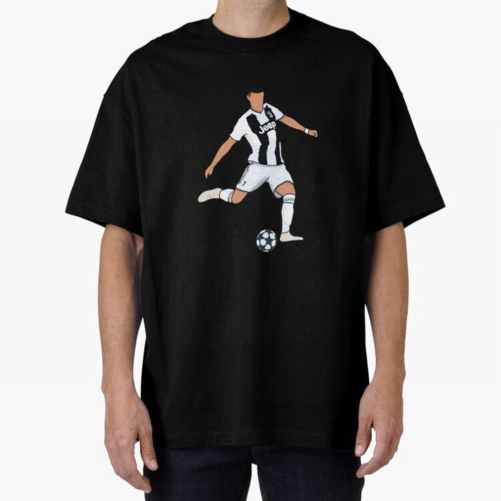 Ronaldo Oversized T-Shirt Bring World Football Passion into Global Football Passion for FIFA World Cup 2026, Driven by Messi, CR7 and Mbappe, Portugal, Football Festival Excitement, Trophy Ambitions, Country Rivalries and Star Player Buzz; Perfect