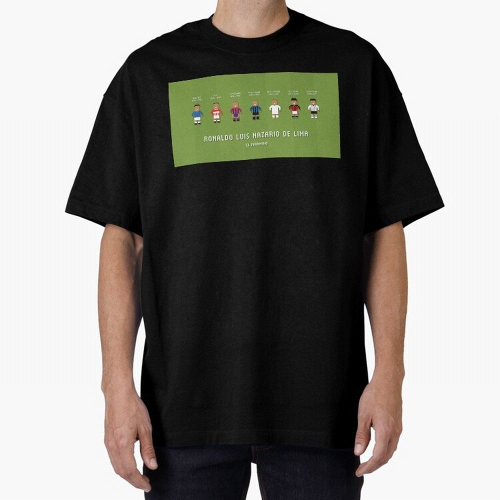 Ronaldo R9 Clubs Oversized T-Shirt Make Memories around FIFA World Cup 2026 USA Canada Mexico for Fans of Mbappe and Neymar and Spain and Netherlands, Bringing Stadium Chants, National Pride, Trophy Dreams and Unforgettable Football Memories;
