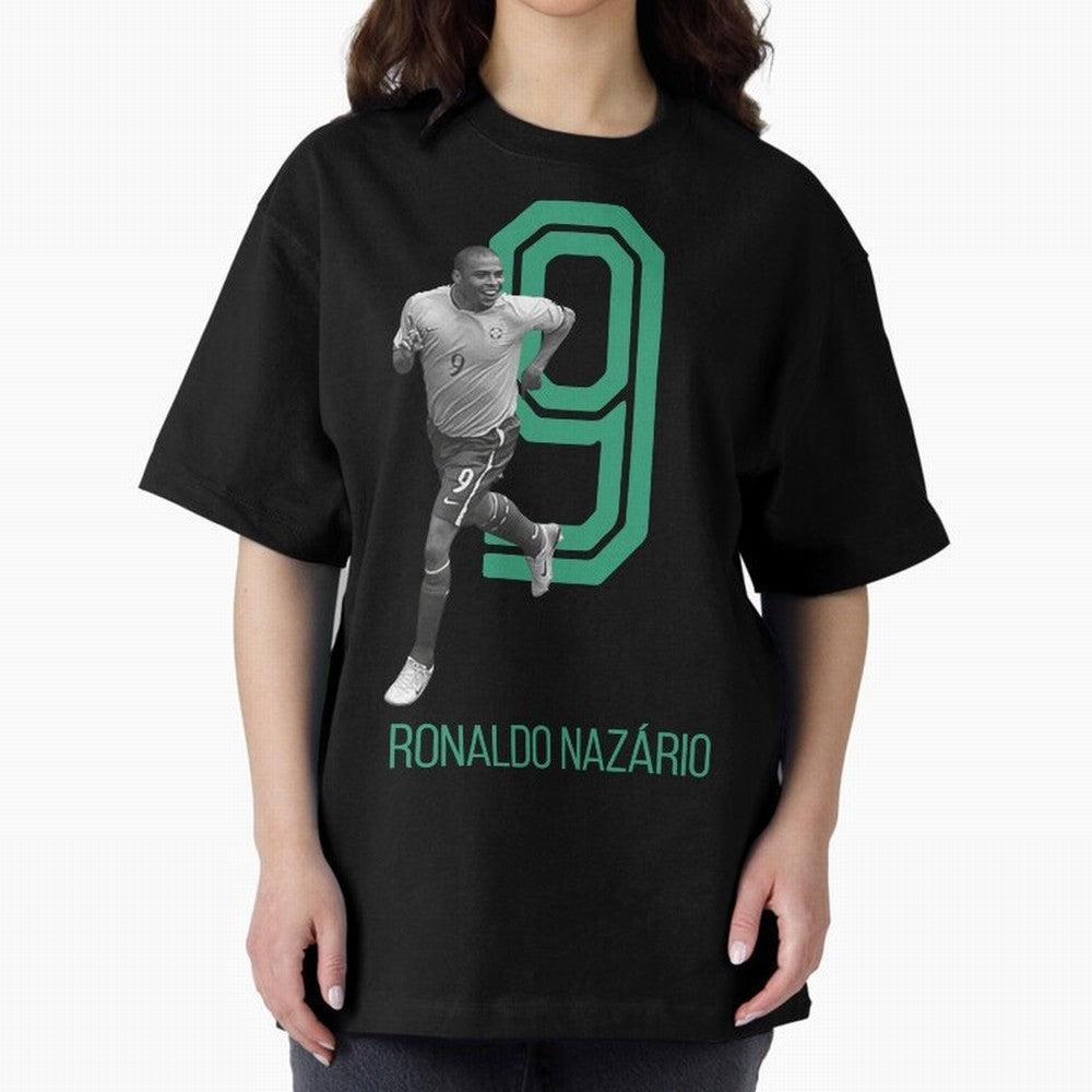 Ronaldo Naz¨¢rio Retro Oversized T-Shirt Join the Countdown to the FIFA World Cup 2026 USA Canada Mexico Journey through Cristiano Ronaldo Highlights, England Pride, Vintage Soccer Flavor, Modern Football Stars, National Flags and Final Night