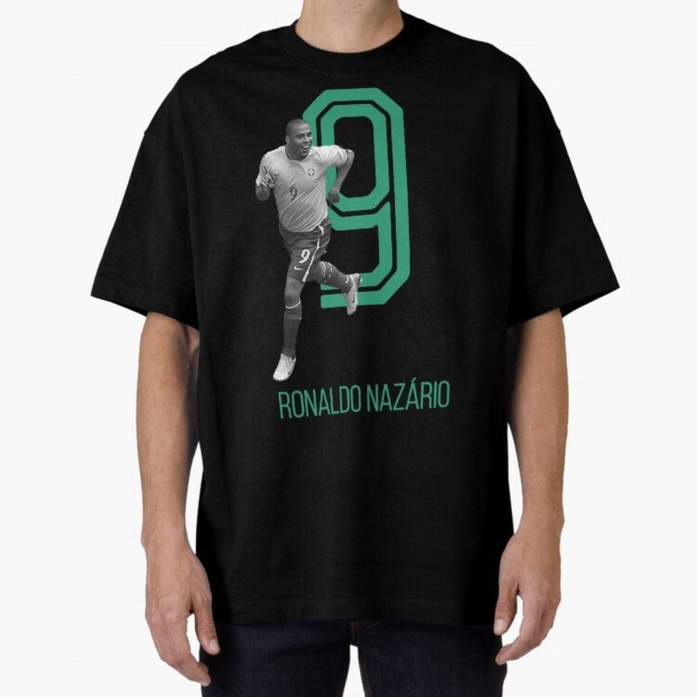 Ronaldo Naz¨¢rio Retro Oversized T-Shirt Join the Countdown to the FIFA World Cup 2026 USA Canada Mexico Journey through Cristiano Ronaldo Highlights, England Pride, Vintage Soccer Flavor, Modern Football Stars, National Flags and Final Night