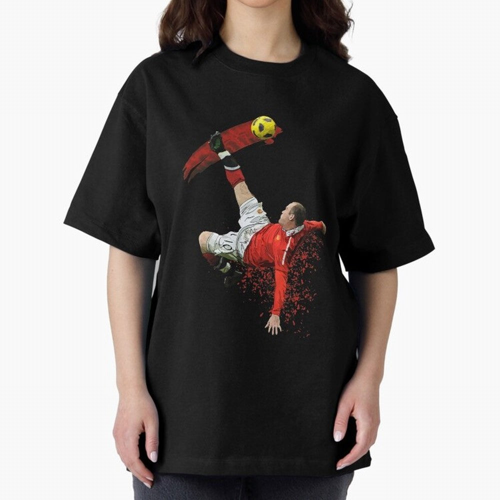 Wayne Rooney Oversized T-Shirt Show Championship Spirit for FIFA World Cup 2026 USA Canada Mexico Inspired by Messi, Argentina Energy, Match Day Excitement, Supporter Culture, Golden Goals and Global Football Passion; Made for Die Hard Supporters,