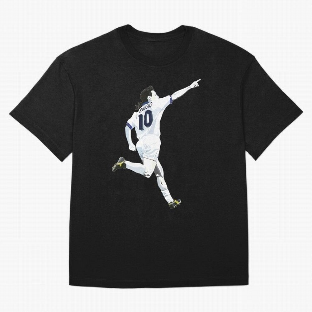Roberto Baggio - Italy | Mbappe gift Oversized T-Shirt Enjoy Match Day Hype around FIFA World Cup 2026 USA Canada Mexico, Messi, England, Retro Football Energy, Iconic Rivalries, Trophy Chase Drama and Stadium Atmosphere; Ideal for Fans Who Follow