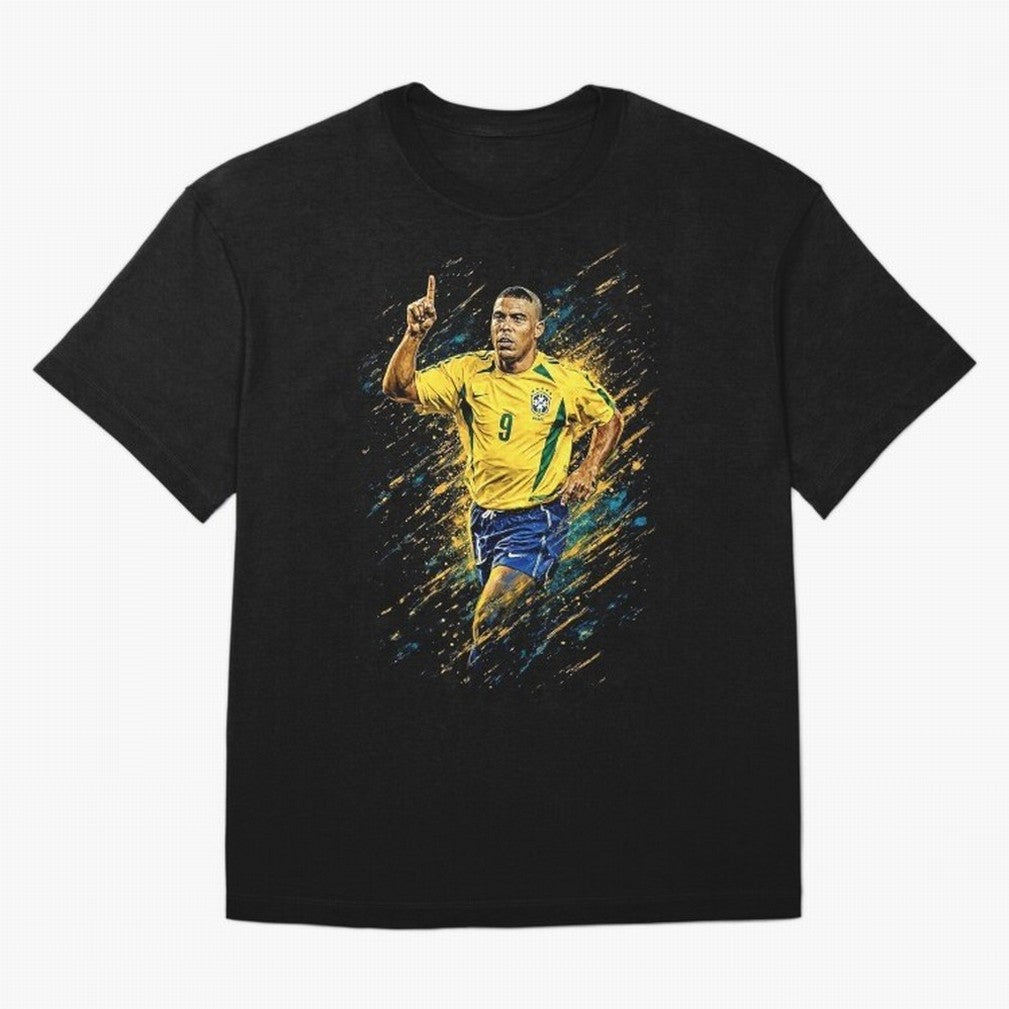 R9 Ronaldo Football Legend Oversized T-Shirt Bring World Football Passion into Match Day Hype around FIFA World Cup 2026, CR7, Netherlands, Stadium Memories, Football Loyalty, International Chants and Championship Tradition; Great for Supporters