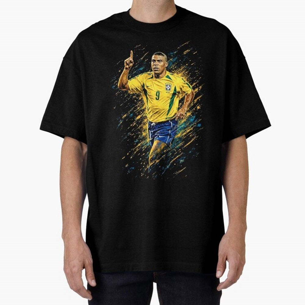 R9 Ronaldo Football Legend Oversized T-Shirt Bring World Football Passion into Match Day Hype around FIFA World Cup 2026, CR7, Netherlands, Stadium Memories, Football Loyalty, International Chants and Championship Tradition; Great for Supporters