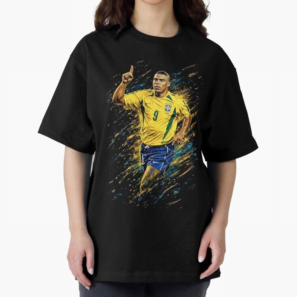 R9 Ronaldo Football Legend Oversized T-Shirt Bring World Football Passion into Match Day Hype around FIFA World Cup 2026, CR7, Netherlands, Stadium Memories, Football Loyalty, International Chants and Championship Tradition; Great for Supporters