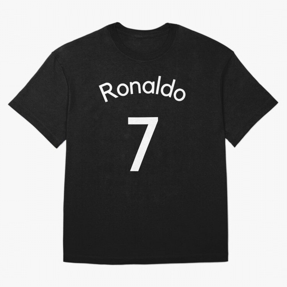 Ronaldo Manchester United Oversized T-Shirt Celebrate Soccer Greatness during FIFA World Cup 2026 for Fans of Haaland and Netherlands, Bringing Football Festival Excitement, Trophy Ambitions, Country Rivalries and Star Player Buzz; Great for