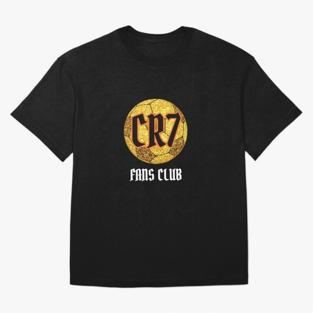 CR7 BLK 2 Oversized T-Shirt Celebrate Football Heritage in Global Football Passion for FIFA World Cup 2026 Group Stage, Celebrating Haaland, England, France and Netherlands, Championship Spirit, Famous Goals, Roaring Crowds and International