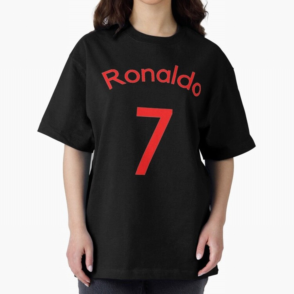 Ronaldo Manchester United Oversized T-Shirt Live the Energy of Match Day Hype around FIFA World Cup 2026, Haaland and Mbappe, Portugal, Tournament Hype, Historic Matchups, Family Viewing Parties and Global Sports Pride; Perfect for People Who Love