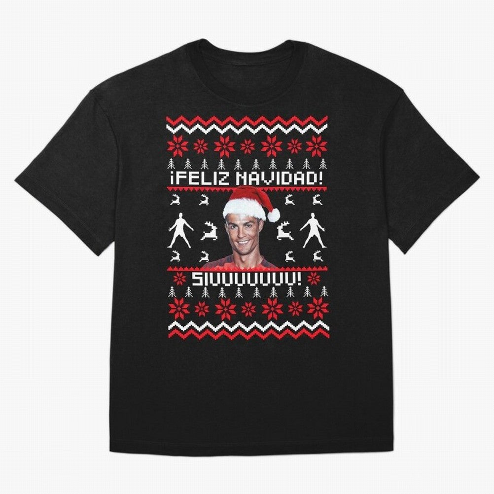 Cristiano Ronaldo El Bicho SIUU Ugly Sweater Oversized T-Shirt Make Game Day About FIFA World Cup 2026 Group Stage Connected to Cristiano Ronaldo, Haaland and CR7, France Energy, Fan Favorite Moments, National Team Passion, Big Match Drama and