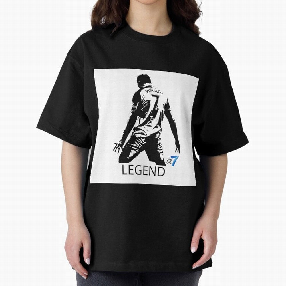 RONALDO legend CR7 Oversized T-Shirt Carry National Pride through FIFA World Cup 2026 Highlighting Neymar, Haaland and Cristiano Ronaldo, Portugal, Spain and Germany Energy, Classic Soccer Heritage, Championship Pressure, Fan Loyalty and
