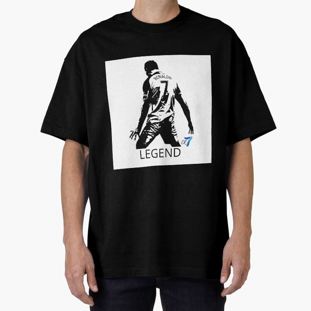 RONALDO legend CR7 Oversized T-Shirt Carry National Pride through FIFA World Cup 2026 Highlighting Neymar, Haaland and Cristiano Ronaldo, Portugal, Spain and Germany Energy, Classic Soccer Heritage, Championship Pressure, Fan Loyalty and