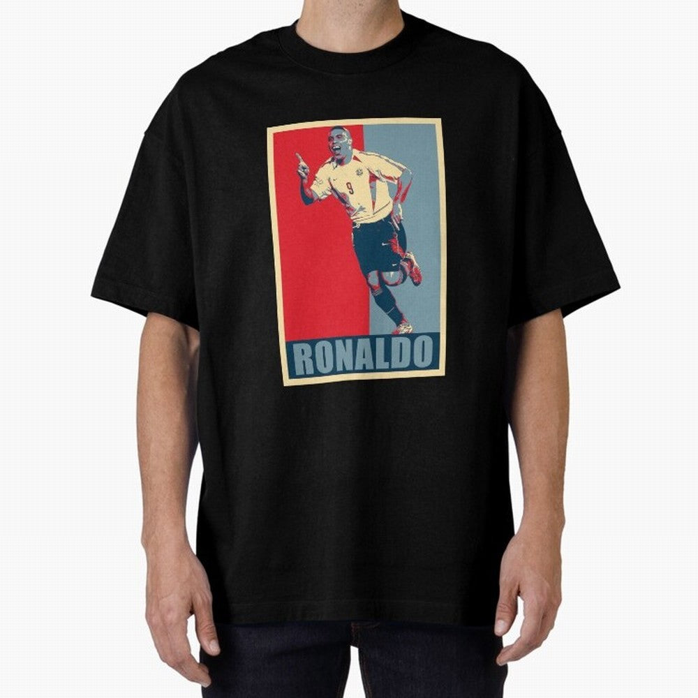 Ronaldo De Lima Celebration Oversized T-Shirt Feel the Trophy Chase of Match Day Hype around FIFA World Cup 2026 Group Stage, CR7 and Messi, England and Germany, Tournament Hype, Historic Matchups, Family Viewing Parties and Global Sports Pride;