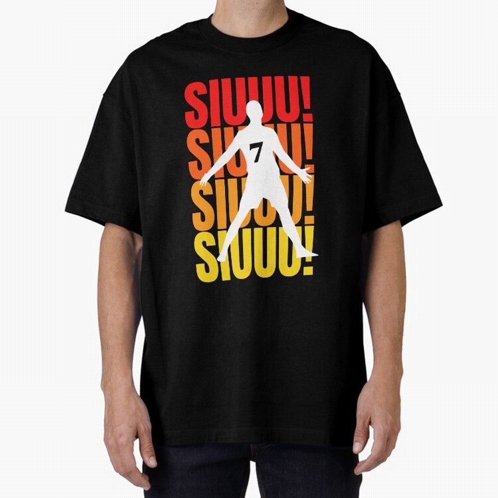 Christiano Ronaldo Siuuu Oversized T-Shirt Remember Iconic Moments from the FIFA World Cup 2026 Journey through Neymar, Haaland and Cristiano Ronaldo Highlights, Spain Pride, Game Day Rituals, Football Legends, Country Pride and the Road to the