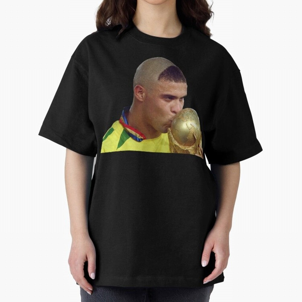 El Fenomeno Oversized T-Shirt Follow Every Goal of FIFA World Cup 2026 Group Stage for Fans of Neymar and Brazil, Portugal and Argentina, Bringing Championship Spirit, Famous Goals, Roaring Crowds and International Football Unity; Perfect for