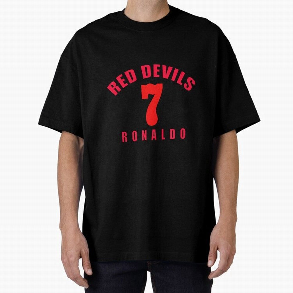 Cristiano Ronaldo Manchester United Oversized T-Shirt Unlock FIFA World Cup 2026 USA Canada Mexico for Fans of Messi, Neymar and Mbappe and Germany, Bringing Champion Mindset, Group Stage Buzz, Knockout Tension and Passionate Fan Culture; Great for
