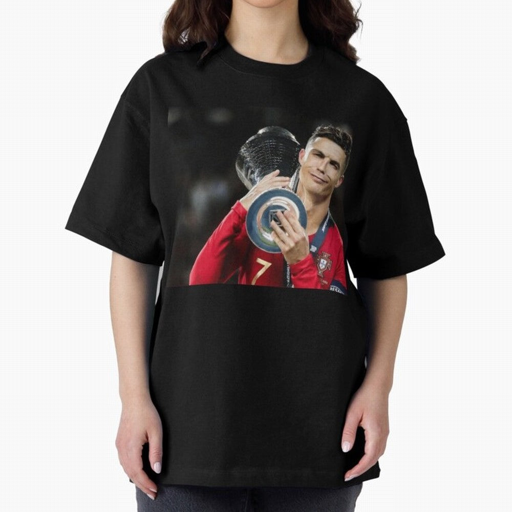 Ronaldo Oversized T-Shirt Feel the Roar of FIFA World Cup 2026 Group Stage Highlighting Mbappe and Neymar, Germany Energy, Match Day Excitement, Supporter Culture, Golden Goals and Global Football Passion; Created for Match Day Parties, Soccer