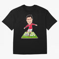 Cristiano Ronaldo Oversized T-Shirt Capture Stadium Memories from FIFA World Cup 2026 Group Stage for Fans of Messi and Netherlands, Bringing Championship Spirit, Famous Goals, Roaring Crowds and International Football Unity; Made for Collectors