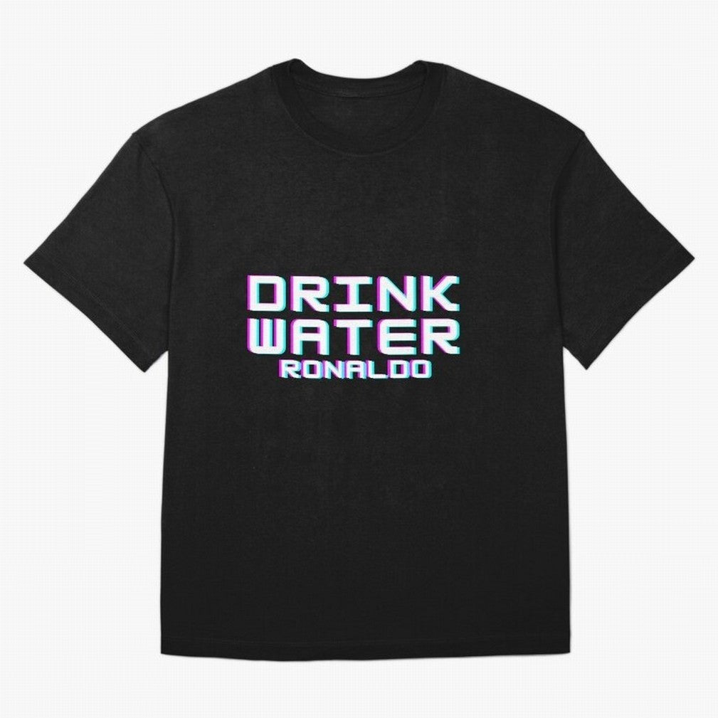 drink water ronaldo Oversized T-Shirt Celebrate National Team Dreams in FIFA World Cup 2026 Group Stage Spirit, with Germany, Haaland, Global Supporter Spirit, Legendary Goals, National Colors and Tournament Celebration; Ideal for Fans Who Follow