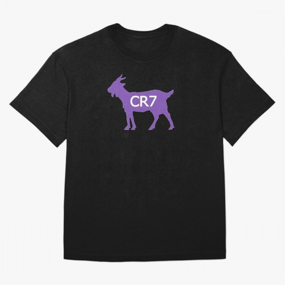 CR7 GOAT Purple Oversized T-Shirt Mark FIFA World Cup 2026 USA Canada Mexico Driven by Mbappe and Neymar, France Energy, Global Supporter Spirit, Legendary Goals, National Colors and Tournament Celebration; Ideal for Fans Who Follow Messi,