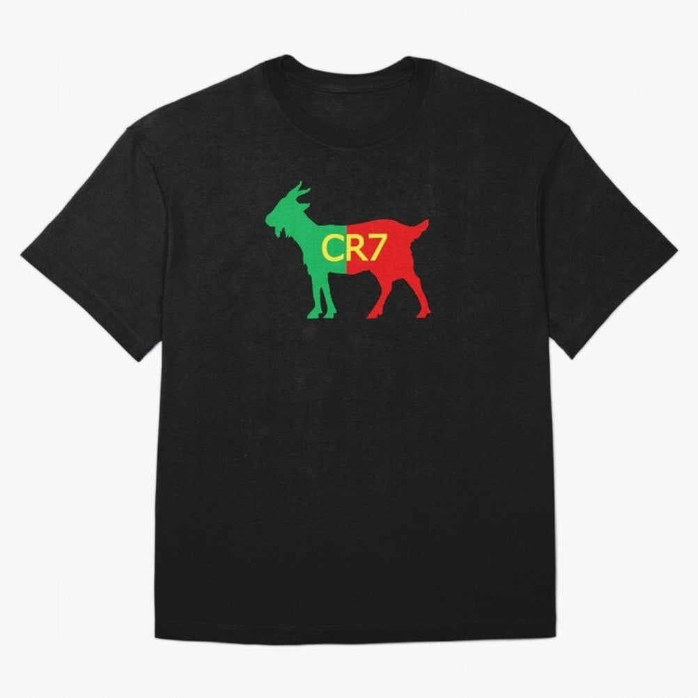 CR7 GOAT Tuga 3 Oversized T-Shirt Show Love for Legendary Goals in FIFA World Cup 2026 USA Canada Mexico Filled with Haaland and Mbappe, Brazil Energy, Football Festival Excitement, Trophy Ambitions, Country Rivalries and Star Player Buzz; Made for