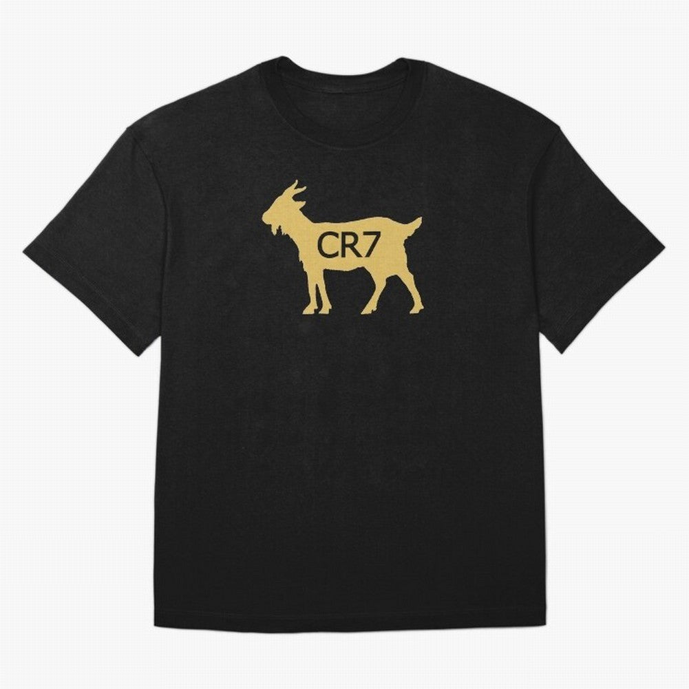 CR7 GOAT Gold Oversized T-Shirt Get Ready for the FIFA World Cup 2026 Journey through CR7 Highlights, England and Germany Pride, Tournament Hype, Historic Matchups, Family Viewing Parties and Global Sports Pride; Perfect for Fans, Collectors,