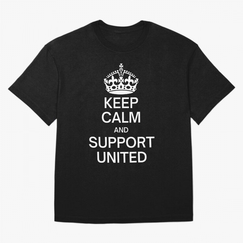 Keep Calm and Support United Oversized T-Shirt Enjoy Global Football Passion for FIFA World Cup 2026 USA Canada Mexico, Driven by Haaland, France and Portugal, Football Passion, Legendary Performances, Festival Vibes and Supporter Community; Ideal