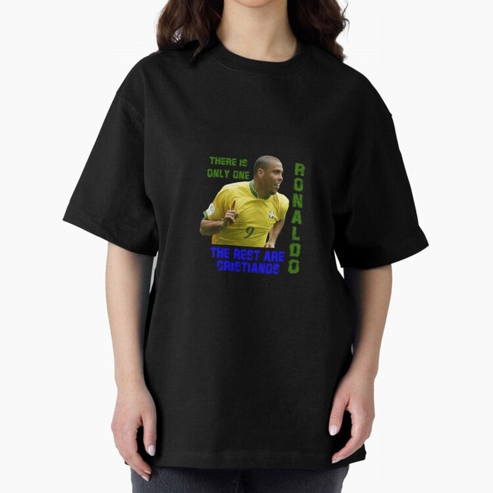There is only one Ronaldo, the rest are Cristianos - Ronaldo Football Meme Oversized T-Shirt Make Every Kick Count in FIFA World Cup 2026 Made for Cristiano Ronaldo, Haaland and CR7, Spain Energy, Game Day Rituals, Football Legends, Country Pride