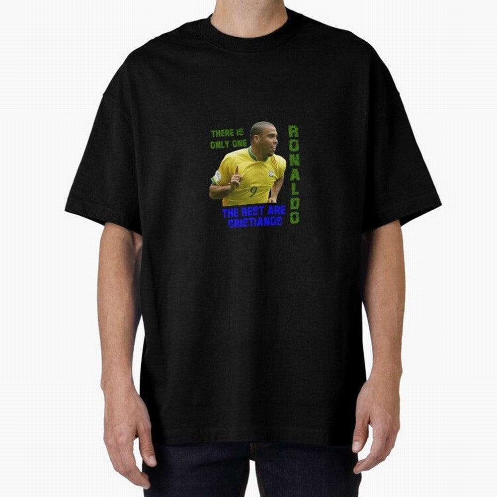 There is only one Ronaldo, the rest are Cristianos - Ronaldo Football Meme Oversized T-Shirt Make Every Kick Count in FIFA World Cup 2026 Made for Cristiano Ronaldo, Haaland and CR7, Spain Energy, Game Day Rituals, Football Legends, Country Pride