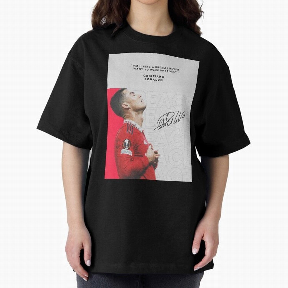 PEACE OF MIND Oversized T-Shirt Bring Match Day Hype around FIFA World Cup 2026, CR7 and Messi, Germany, Tournament Hype, Historic Matchups, Family Viewing Parties and Global Sports Pride; Made for Die Hard Supporters, Soccer Lovers, Game Day