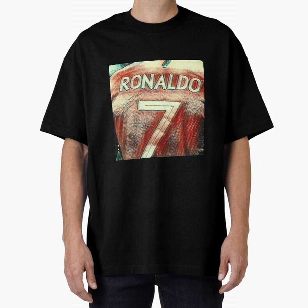CR7 Oversized T-Shirt Keep Football History Alive during Global Football Passion for FIFA World Cup 2026, Built around Cristiano Ronaldo, France, Football Passion, Legendary Performances, Festival Vibes and Supporter Community; Perfect for Fans,