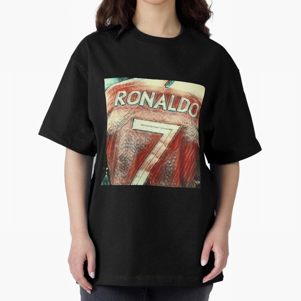 CR7 Oversized T-Shirt Keep Football History Alive during Global Football Passion for FIFA World Cup 2026, Built around Cristiano Ronaldo, France, Football Passion, Legendary Performances, Festival Vibes and Supporter Community; Perfect for Fans,