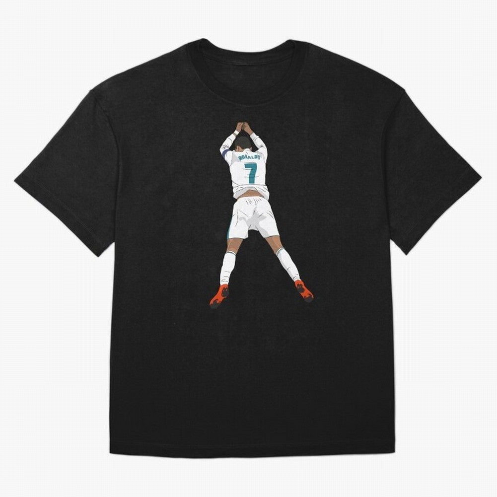 Cristiano Ronaldo Iconic Celebration Oversized T-Shirt Relive the Noise and Pride of FIFA World Cup 2026 Driven by Messi, CR7 and Mbappe, Germany Energy, Classic Soccer Heritage, Championship Pressure, Fan Loyalty and International Pride; Great for