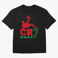 CR7 G.O.A.T Oversized T-Shirt Share the Excitement of FIFA World Cup 2026 for Fans of Messi, CR7 and Mbappe and Argentina, Bringing Supporter Pride, Iconic Celebrations, Legendary Names and Global Match Day Energy; Created for Match Day Parties,