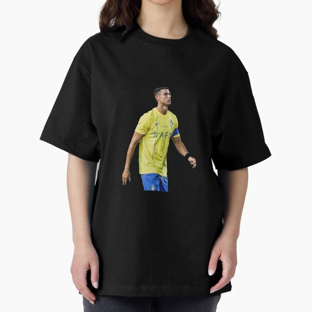 Ronaldo Al Nassar Oversized T-Shirt Feel FIFA World Cup 2026 Group Stage Highlighting Haaland, Spain and Netherlands Energy, Game Day Rituals, Football Legends, Country Pride and the Road to the Final; Great for Watch Parties, Sports Bars, Family
