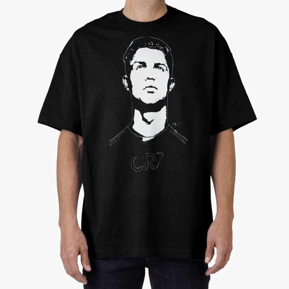 Cristiano Ronaldo Oversized T-Shirt Carry Match Day Hype around FIFA World Cup 2026, Mbappe, Netherlands, Supporter Pride, Iconic Celebrations, Legendary Names and Global Match Day Energy; Ideal for Passionate Fans Who Love Underdog Stories,