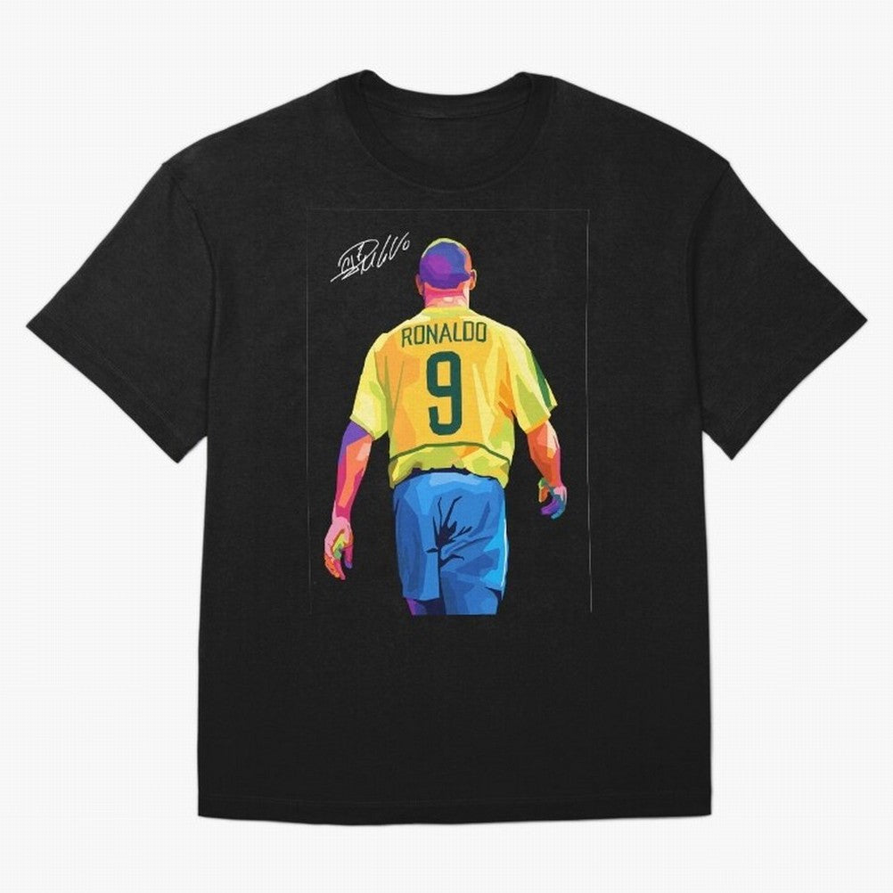 Ronaldo Nazario Oversized T-Shirt Honor the Beautiful Game during FIFA World Cup 2026 for Fans of Neymar and Brazil, Bringing Soccer Culture, Superstar Moments, National Team Dreams and Competitive Fire; Made for Collectors Who Enjoy Iconic