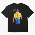 Ronaldo Nazario Oversized T-Shirt Honor the Beautiful Game during FIFA World Cup 2026 for Fans of Neymar and Brazil, Bringing Soccer Culture, Superstar Moments, National Team Dreams and Competitive Fire; Made for Collectors Who Enjoy Iconic
