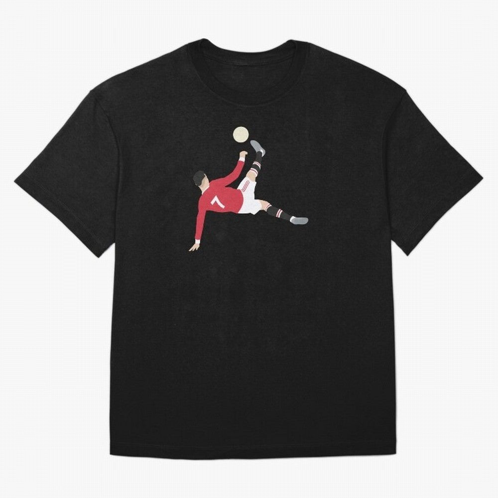 Cristiano Ronaldo Bicycle Kick MUFC Oversized T-Shirt Bring FIFA World Cup 2026 Built around Neymar, Haaland and Cristiano Ronaldo, Portugal Energy, Supporter Pride, Iconic Celebrations, Legendary Names and Global Match Day Energy; Perfect for