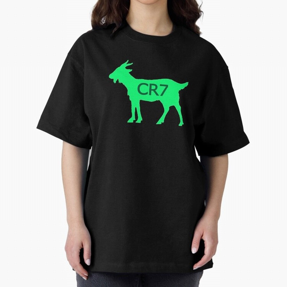 CR7 GOAT Saudi Arabia Green Oversized T-Shirt Join Supporters Worldwide for Global Football Passion for FIFA World Cup 2026, Featuring Messi, Argentina, France and Brazil, Game Day Rituals, Football Legends, Country Pride and the Road to the Final;