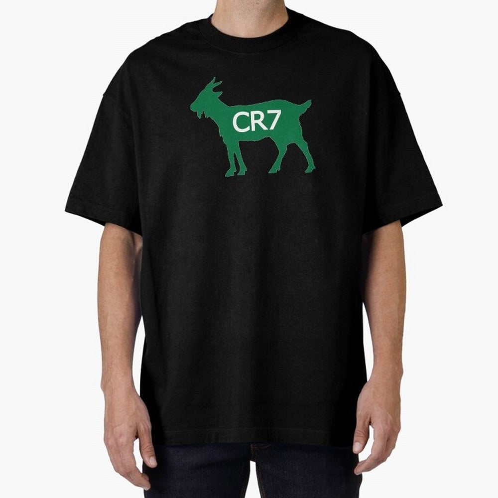 CR7 GOAT Saudi Arabia Oversized T-Shirt Bring Stadium Energy to Global Football Passion for FIFA World Cup 2026 Group Stage, Connected to Neymar, Haaland and Cristiano Ronaldo, Brazil, Football Passion, Legendary Performances, Festival Vibes and