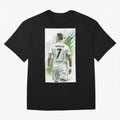Ronaldo Oversized T-Shirt Back Your Heroes with FIFA World Cup 2026 Group Stage for Fans of Messi and Cristiano Ronaldo and England and Germany, Bringing Vintage Soccer Flavor, Modern Football Stars, National Flags and Final Night Emotion; Ideal