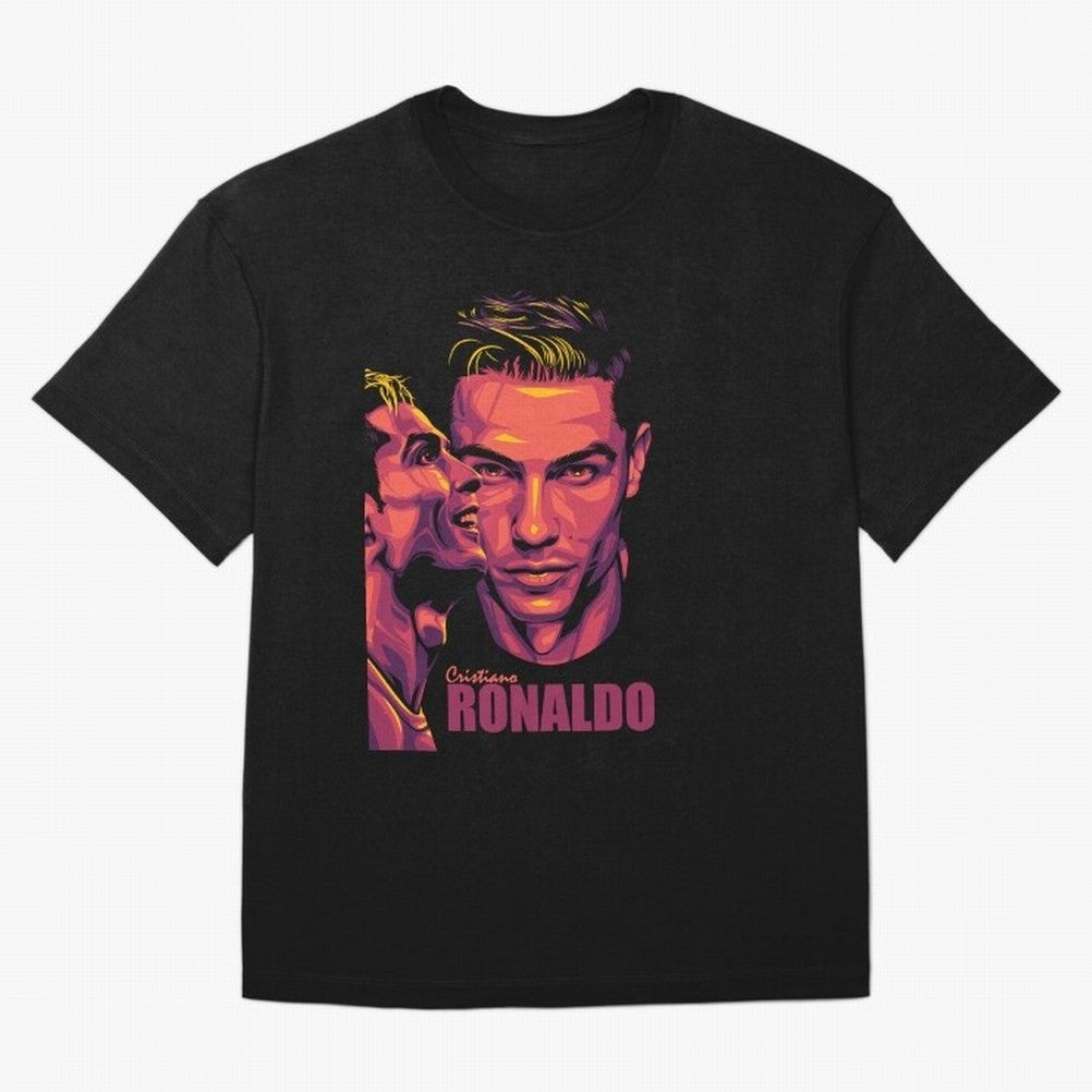 Cristiano Ronaldo Glow in the Dark Oversized T-Shirt Live the Energy of FIFA World Cup 2026 Spirit, Celebrating Spain and Netherlands, Cristiano Ronaldo, Championship Spirit, Famous Goals, Roaring Crowds and International Football Unity; Perfect